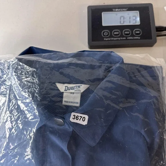 Duluth Trading Jacket Mens XS Blue No Fly Zone Insect Repellent Ripstop Utility - Picture 15 of 15